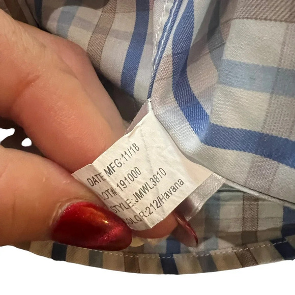 Johnnie-O Gaffton Prep-Formance Long Sleeve Button Down Shirt Men's Medium - Picture 5 of 7